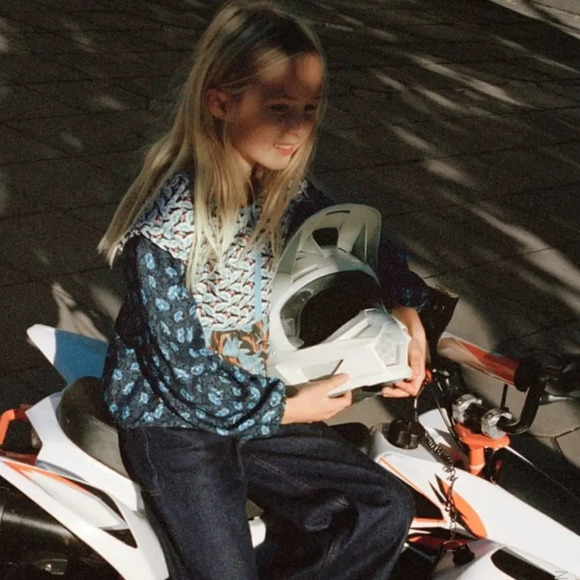 ZARA Kids | Multicolored | COMBINATION OVERSIZED BLOUSE - Picture 4 of 7